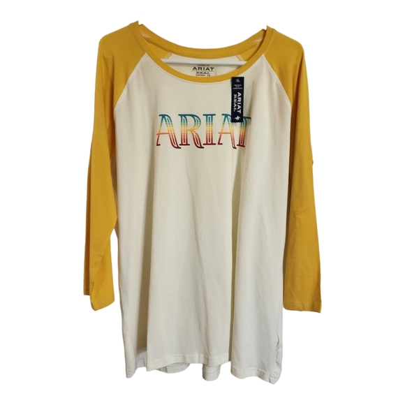 NWT Ariat Serape Stripe Baseball T Shirt Laid Back Style and Comfort Size XXL - Picture 7 of 15